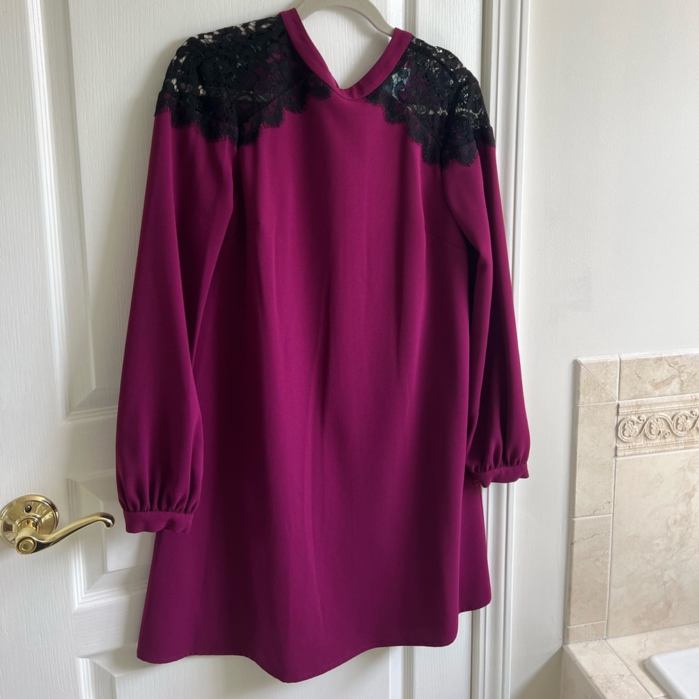 purple pink dress